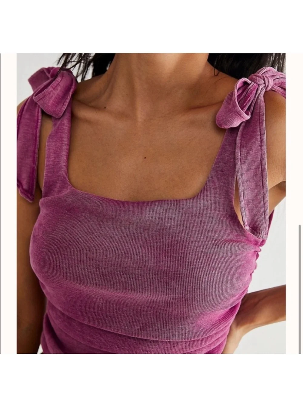 Free People Dragonfruit Pink Boulevard Tank Top XS